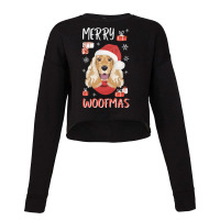 English Cocker Spaniel Christmas Retro Cropped Sweater | Artistshot