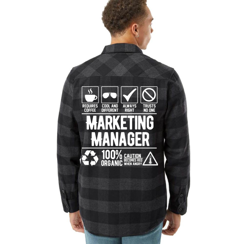 Marketing Manager Job White Green Flannel Shirt by animninovaf | Artistshot