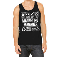 Marketing Manager Job White Green Tank Top | Artistshot