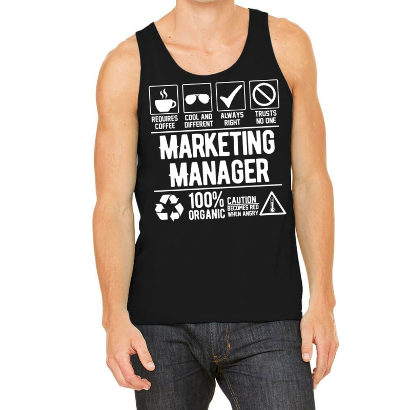 Marketing Manager Job White Green Tank Top by animninovaf | Artistshot