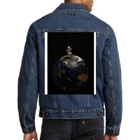 Earth Is My Playground Cute Men Denim Jacket | Artistshot