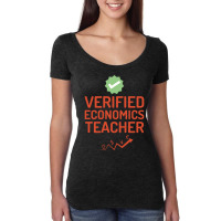 Verified Economics Teacher Hipster Travel Women's Triblend Scoop T-shirt | Artistshot