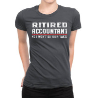 Retired Accountant  Funny Retirement Gift Aestheti Ladies Fitted T-shirt | Artistshot