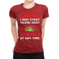 Red Warning Economics Economy Economist Humor Ladies Fitted T-shirt | Artistshot