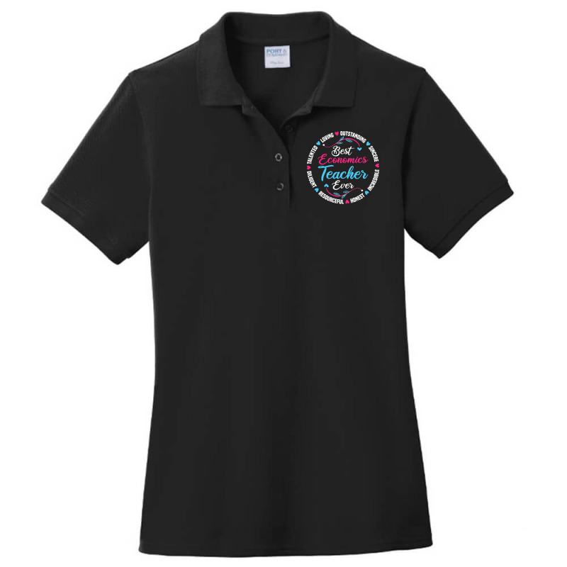 Best Economics Teacher Ever Stars Ladies Polo Shirt by naizaibubnelw | Artistshot