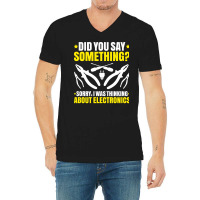 Electrician Lineman Wireman Electronics Technician V-neck Tee | Artistshot