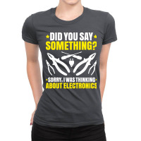 Electrician Lineman Wireman Electronics Technician Ladies Fitted T-shirt | Artistshot