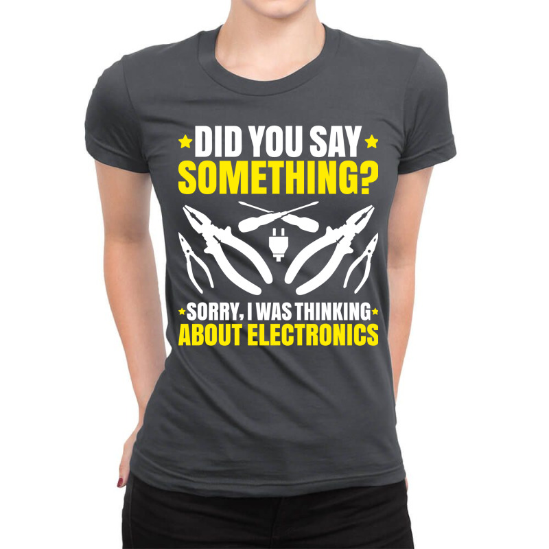 Electrician Lineman Wireman Electronics Technician Ladies Fitted T-Shirt by kusniabroder6 | Artistshot