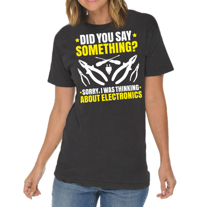 Electrician Lineman Wireman Electronics Technician Vintage T-Shirt by kusniabroder6 | Artistshot