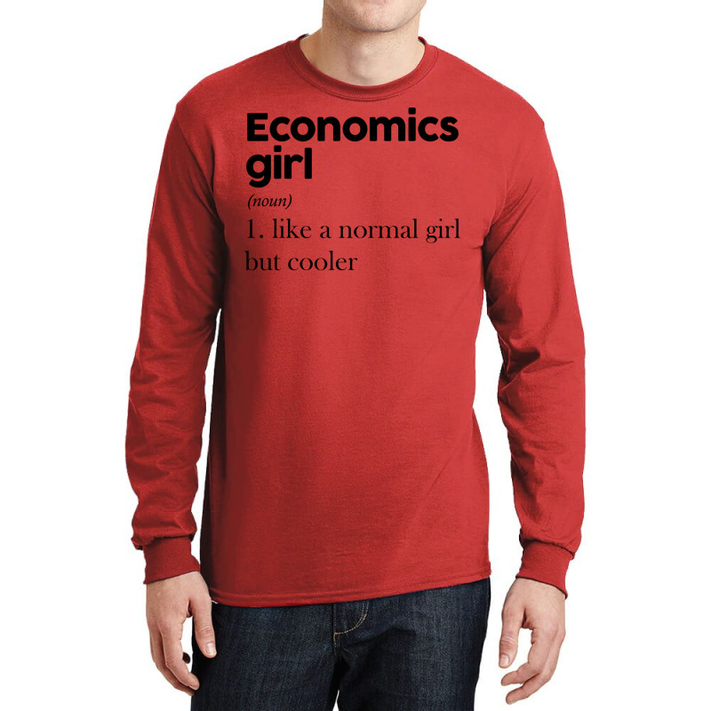 Economics Girl Trending Long Sleeve Shirts by kesabvelzv | Artistshot