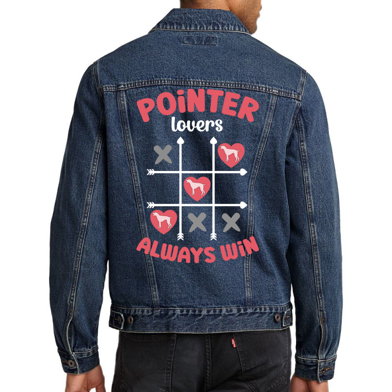 Pointer Lovers Always Win 80s Men Denim Jacket | Artistshot