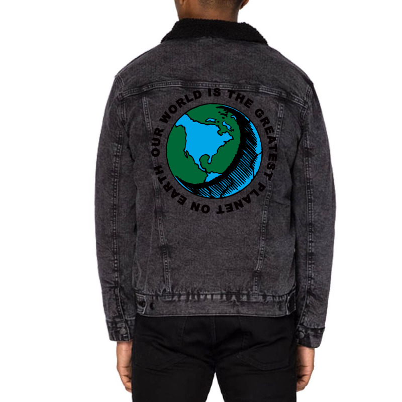 The Greatest Planet Stars Unisex Sherpa-Lined Denim Jacket by kosicnarwarw | Artistshot