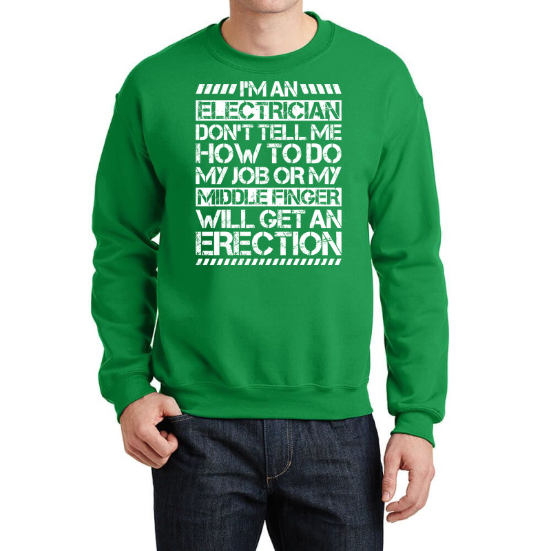 Electrician Lineman Wireman Electronics Technician Crewneck Sweatshirt by msihlichuksl | Artistshot