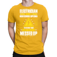 Electrician Lineman Wireman Electronics Technician T-shirt | Artistshot