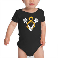 Engine Pistons And Gears Baby Bodysuit | Artistshot