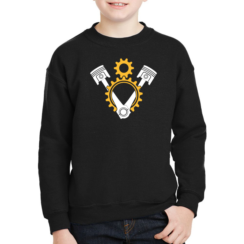 Engine Pistons And Gears Youth Sweatshirt by vanotees | Artistshot