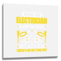 Electrician Lineman Wireman Electronics Technician Metal Print Square | Artistshot