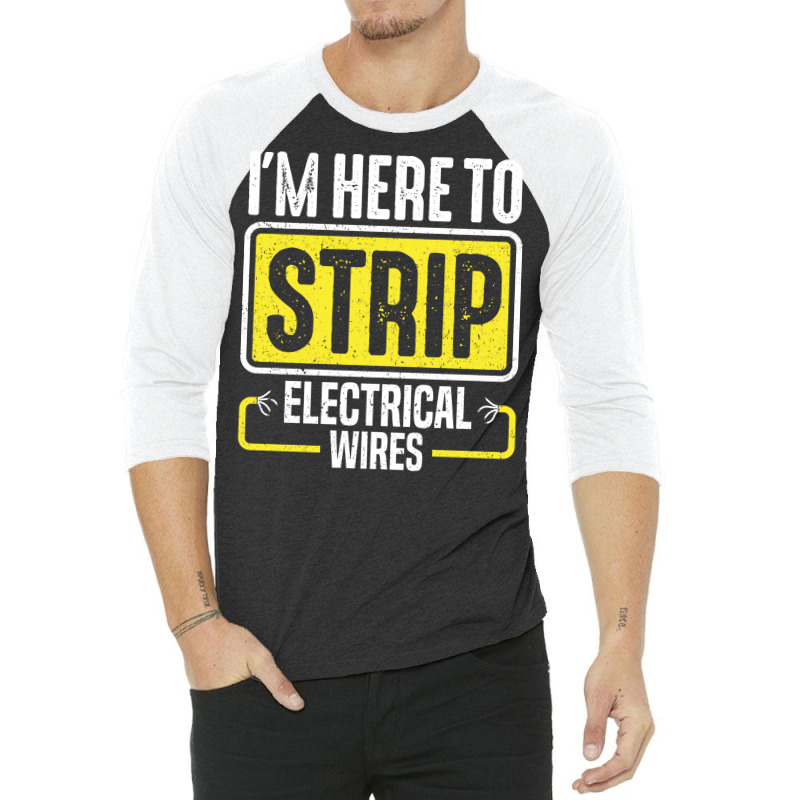 Electrician Lineman Wireman Electronics Technician 3/4 Sleeve Shirt by nehamafayedhy | Artistshot