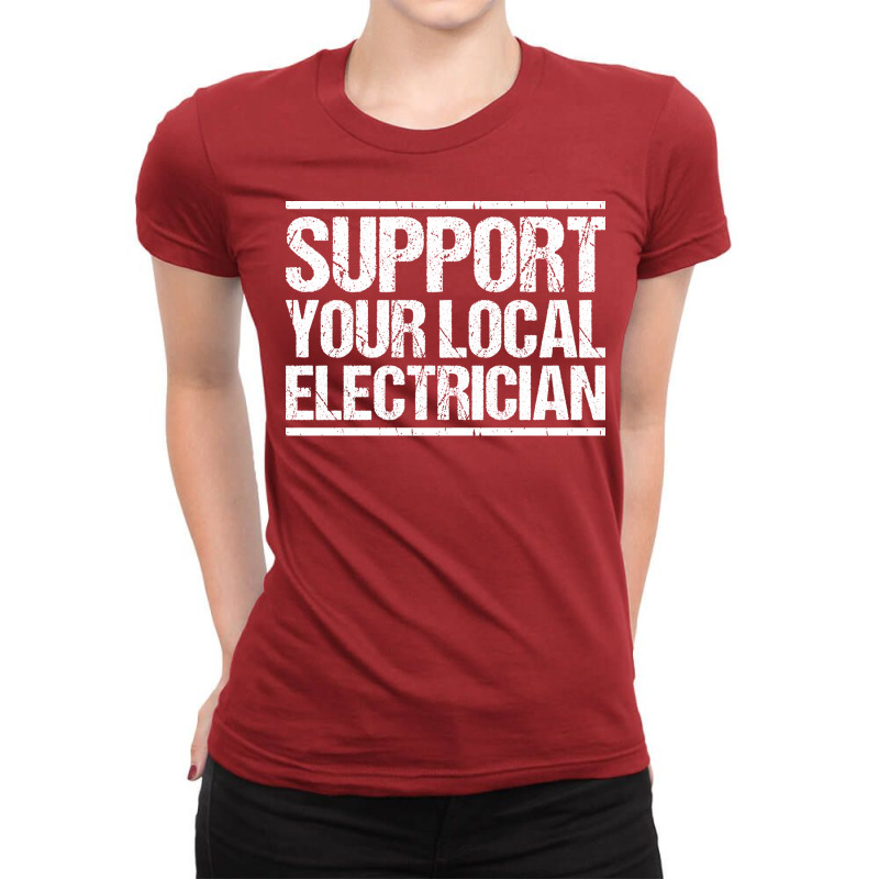 Electrician Lineman Wireman Electronics Technician Ladies Fitted T-Shirt by nehamafayedhy | Artistshot