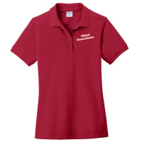 Retired Econometrician Red Ladies Polo Shirt | Artistshot