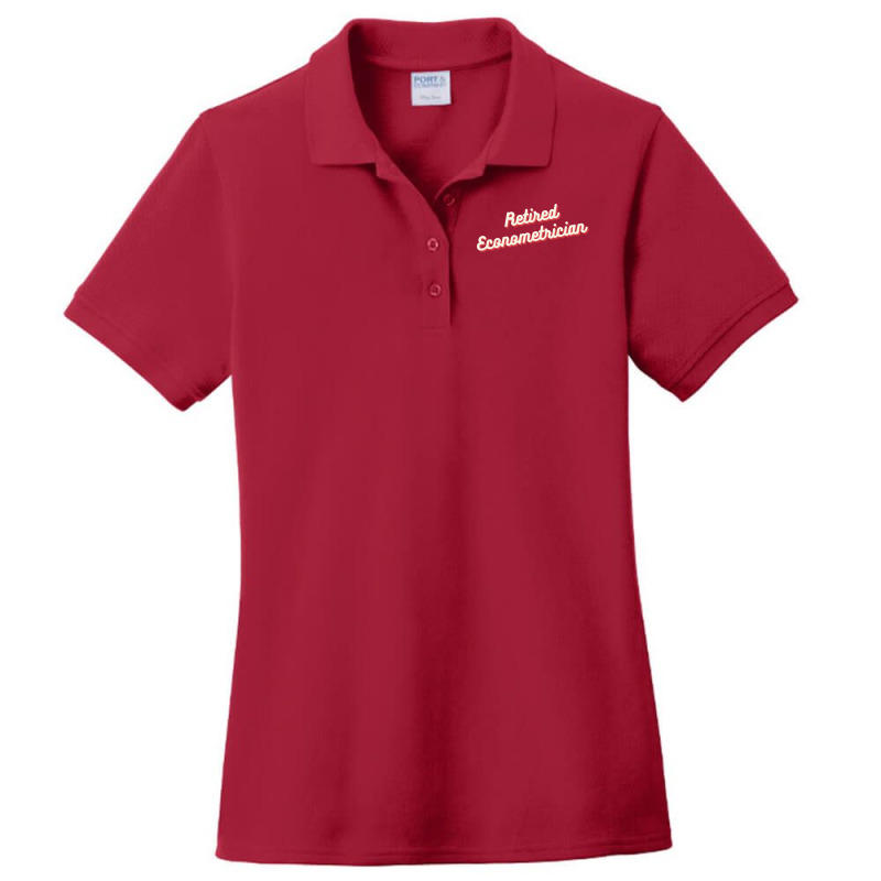 Retired Econometrician Red Ladies Polo Shirt by naizaibubnelw | Artistshot