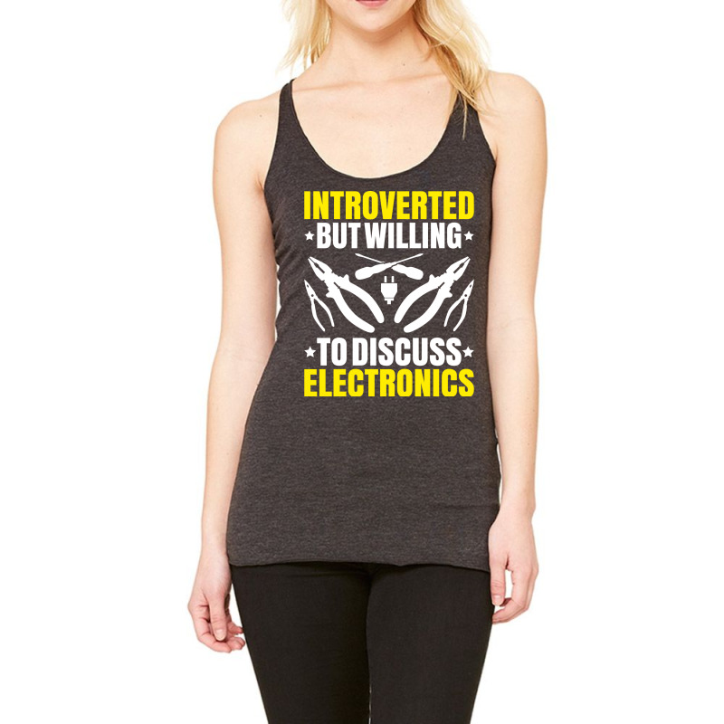 Electrician Lineman Wireman Electronics Technician Racerback Tank by mehobrateez | Artistshot