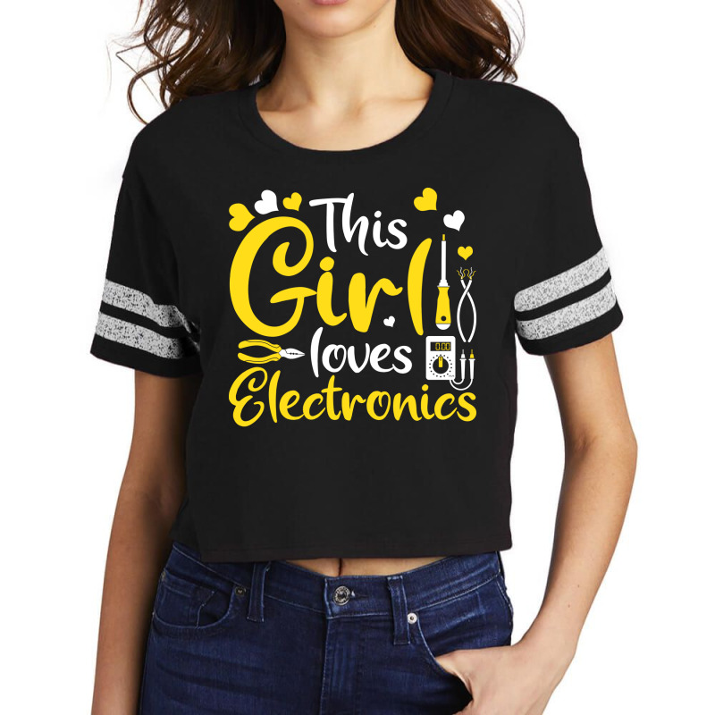 Electrician Lineman Wireman Electronics Technician Scorecard Crop Tee by gurevamelvod | Artistshot