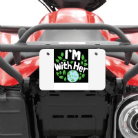 Earth Day Aesthetic Atv License Plate | Artistshot