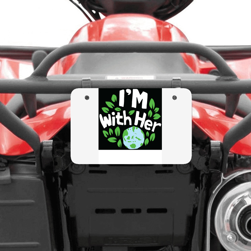 Earth Day Aesthetic Atv License Plate | Artistshot