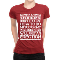 Electrician Lineman Wireman Electronics Technician Ladies Fitted T-shirt | Artistshot