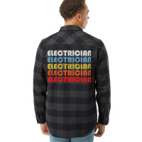 Electrician Gift Retro Design Perfect Present For Flannel Shirt | Artistshot