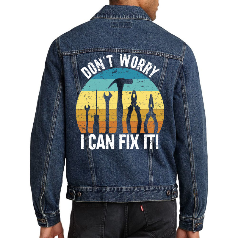 I Can Fix It Green Men Denim Jacket | Artistshot