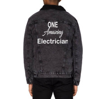 Electrician 20230215t020915397 Unisex Sherpa-lined Denim Jacket | Artistshot