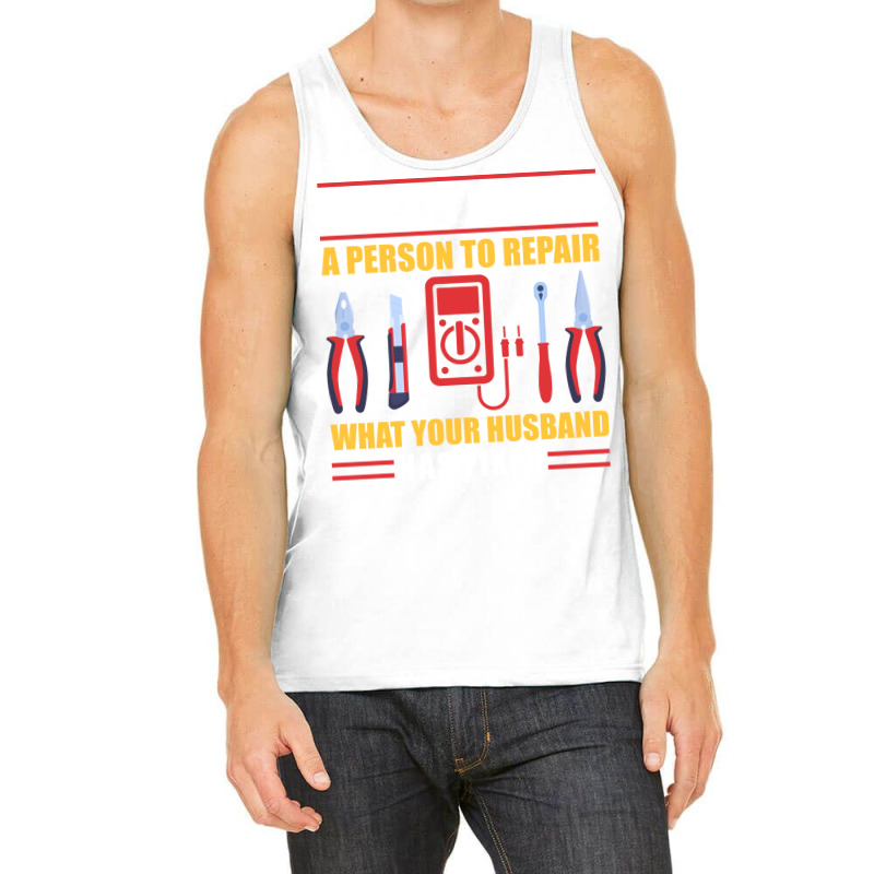 Electrician Red Humor Tank Top | Artistshot