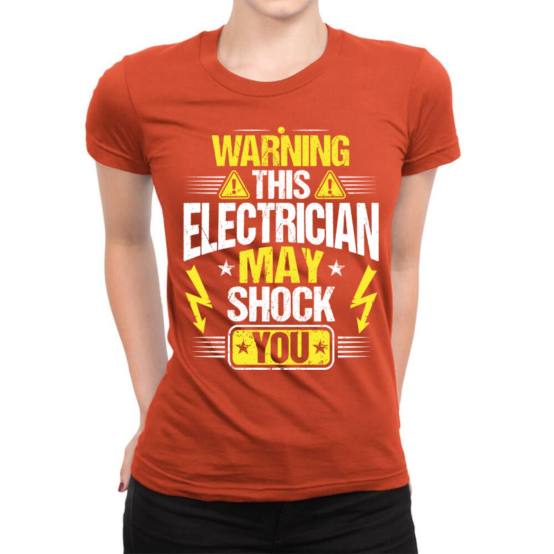 Electrician Lineman Wireman Electronics Technician Ladies Fitted T-Shirt by jakimseferq | Artistshot