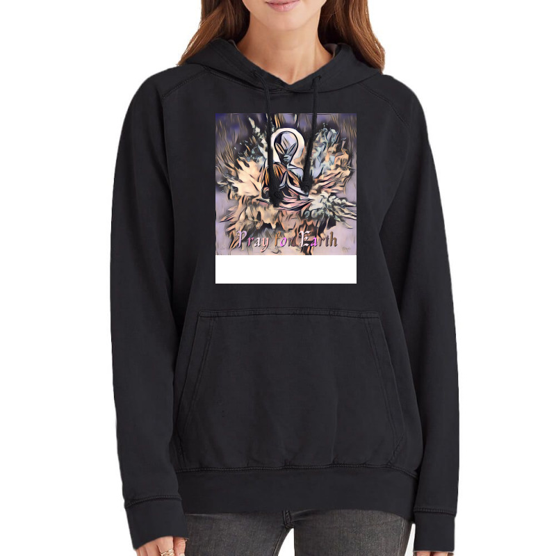 Pray For Earth Cool Vintage Hoodie by pawnrakhlefb | Artistshot