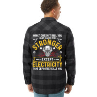 Electrician Electricity Electronics Electric Gift Flannel Shirt | Artistshot