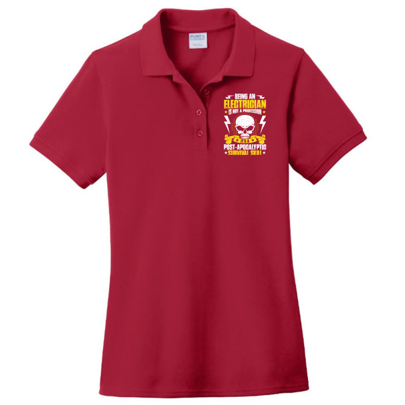 Electrician Lineman Wireman Electronics Technician Ladies Polo Shirt by tudlikkatrob | Artistshot