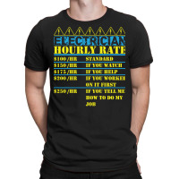 Electrician Hourly Rate I Electricity I Electricia T-shirt | Artistshot