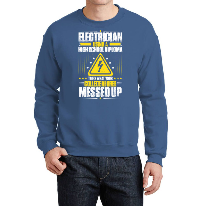 Electrician Lineman Wireman Electronics Technician Crewneck Sweatshirt | Artistshot