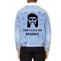 They Call Me Sparky Cute Unisex Sherpa-lined Denim Jacket | Artistshot