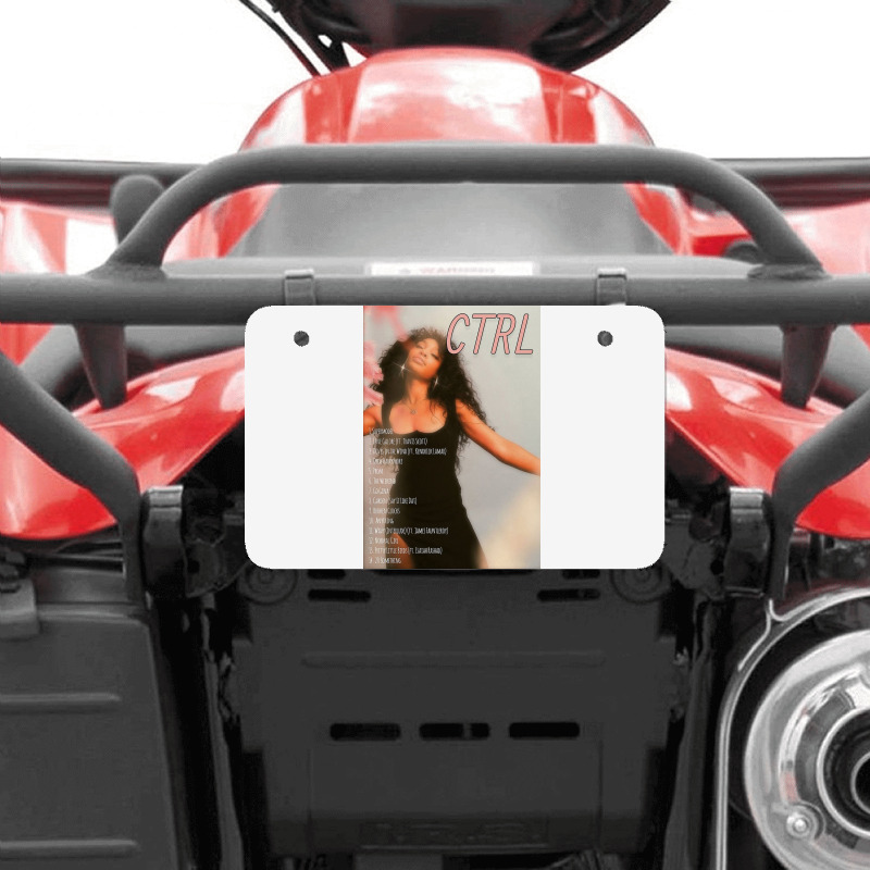 Cool Model Girl Sza Atv License Plate | Artistshot