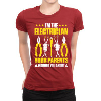 Electrician Lineman Wireman Electronics Technician Ladies Fitted T-shirt | Artistshot