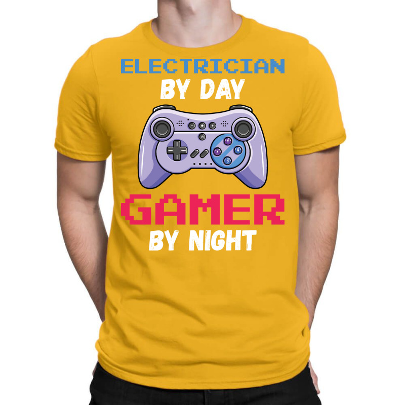 Electrician By Day Gamer By Night Hippie T-shirt | Artistshot