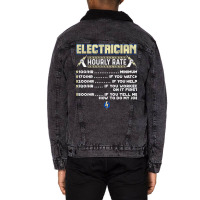 Electrician 20230215t023802877 Unisex Sherpa-lined Denim Jacket | Artistshot