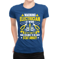 Electrician Lineman Wireman Electronics Technician Ladies Fitted T-shirt | Artistshot