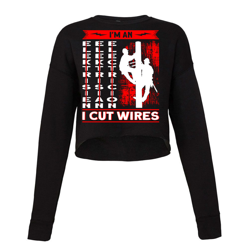 Master Electrician Electricial Worker Electrician Cropped Sweater by najlaaklerme2 | Artistshot