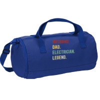 Electrician Funny Vintage Retro  Husband Dad Elect Duffel Bag | Artistshot