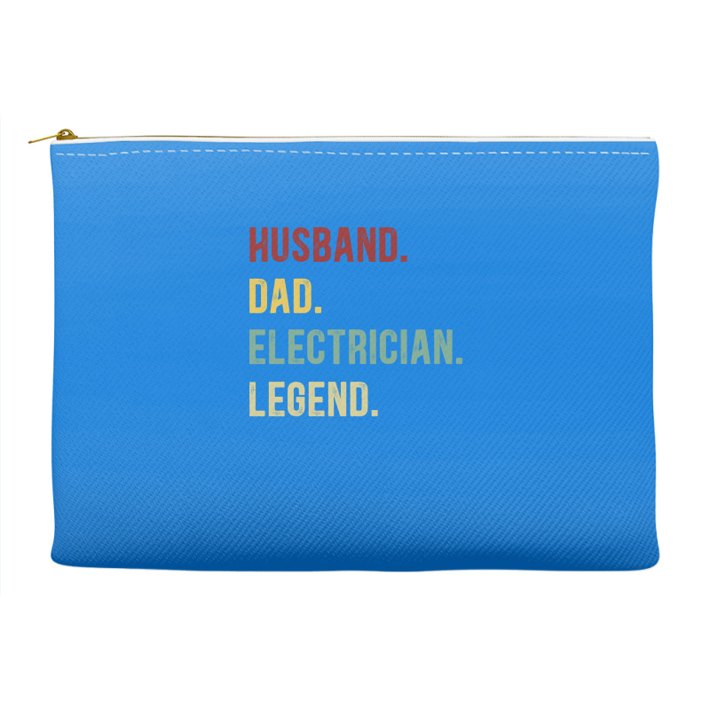 Electrician Funny Vintage Retro  Husband Dad Elect Accessory Pouches | Artistshot