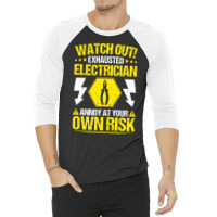 Electrician Lineman Wireman Electronics Technician 3/4 Sleeve Shirt | Artistshot